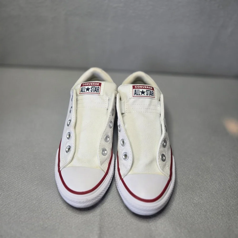 Converse Madison Sneakers Youth 2 White Excellent Slip On Low Top A01694F